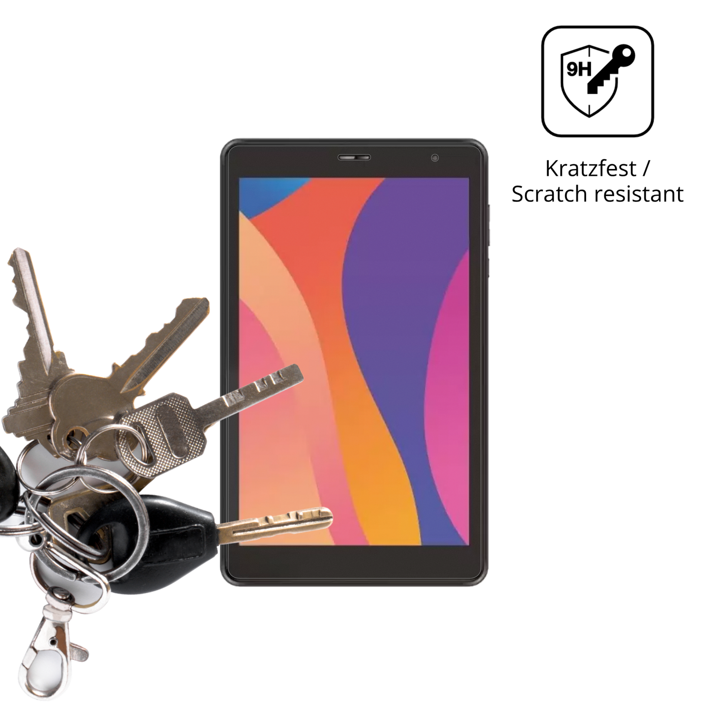 dipos Displayschutz für Digma Optima 8306C 4G, mattierte Oberfläche, robuste Festigkeit und perfekte Passform