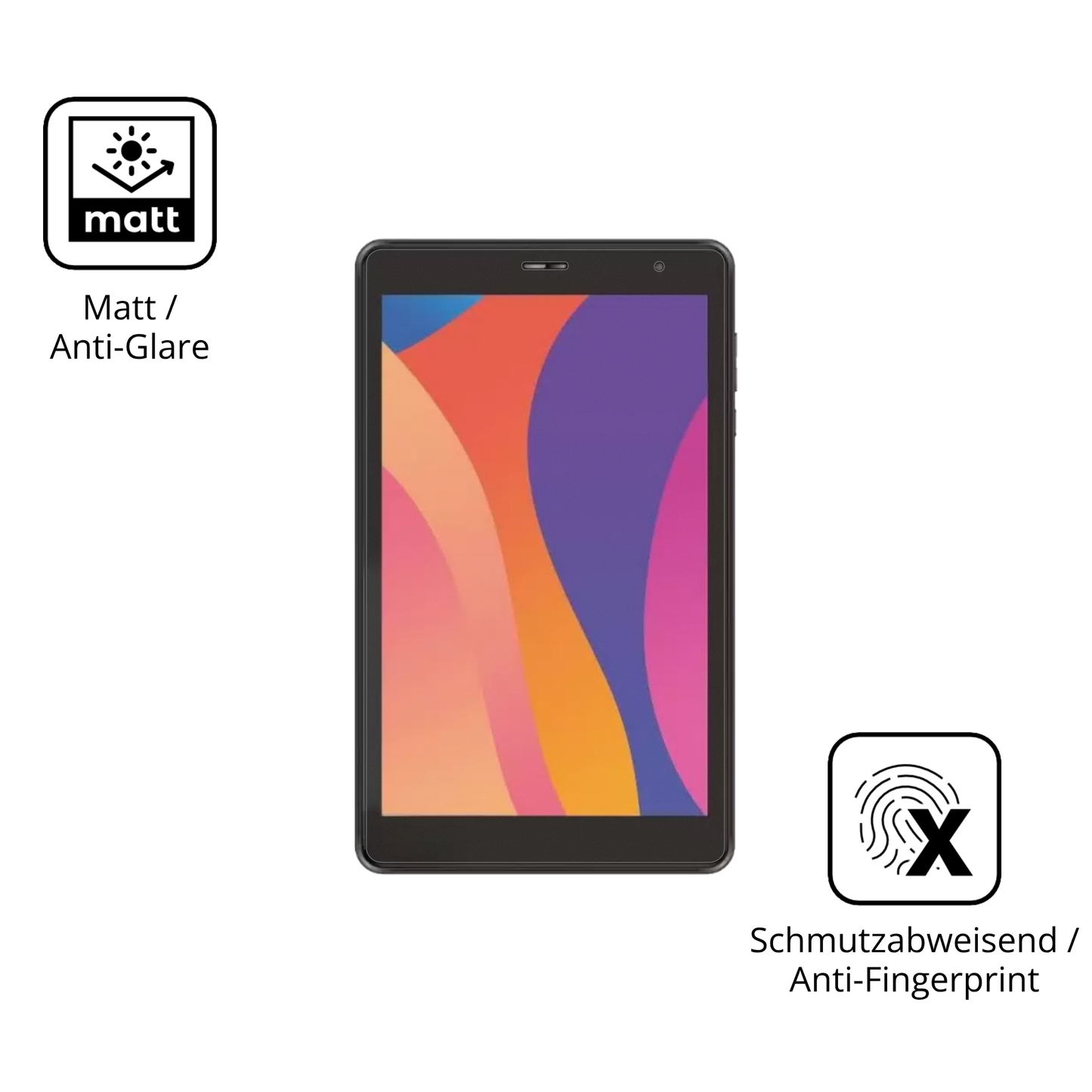 9H Hartbeschichtete, flexible Folie passend zugeschnitten für Digma Optima 8430E 4G