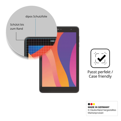 Schutzglasfolie mit optimaler Passform, zur Verwendung mit Hüllen geeignet
