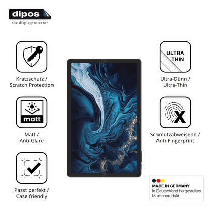 2x Screen Protector for Digma Pro Prime 18 11 Zoll Protection Anti Glare dipos