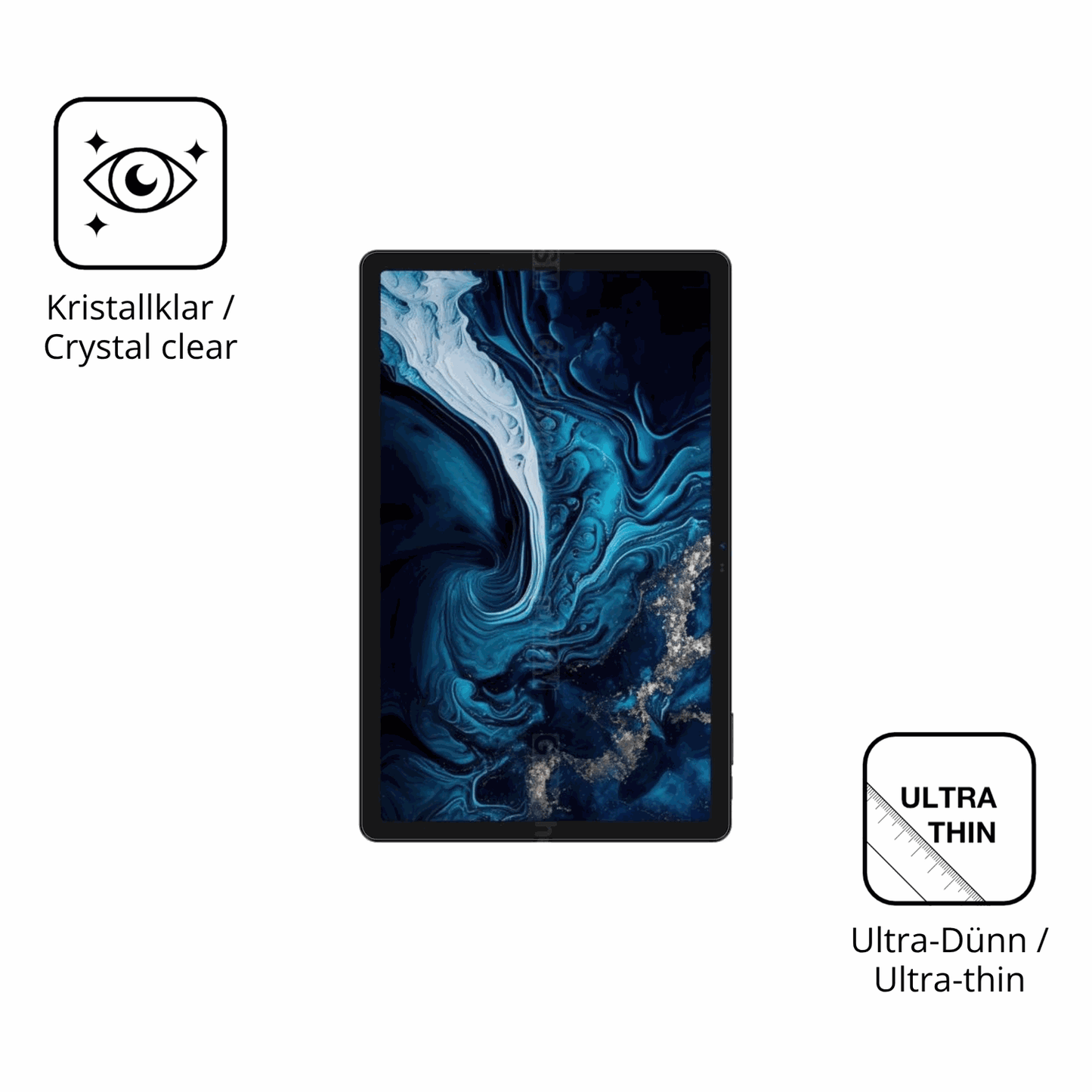 2x Screen Protector for Digma Pro Prime 18 11 Zoll Protection Crystal Clear 
