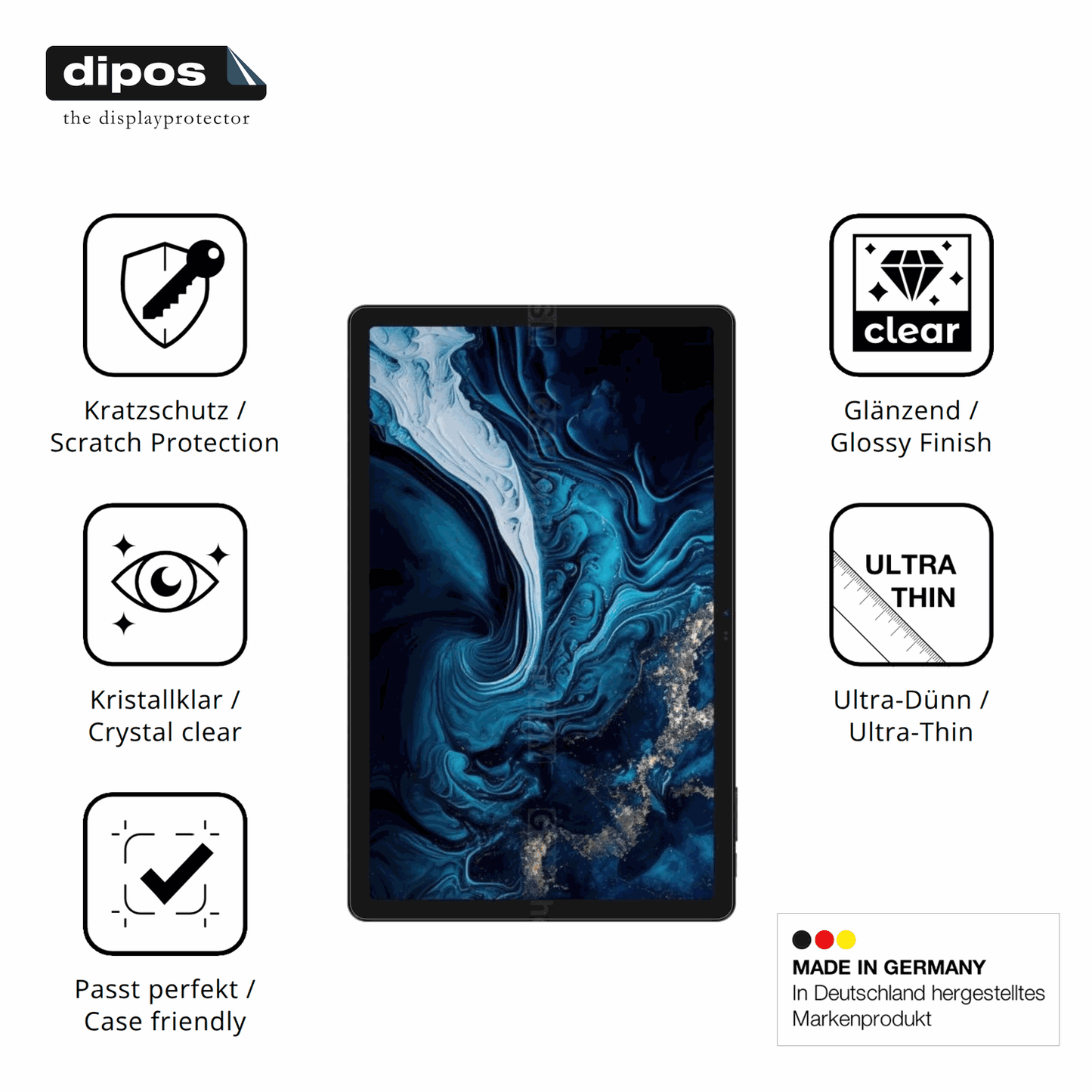 2x Screen Protector for Digma Pro Prime 18 11 Zoll Protection Crystal Clear 