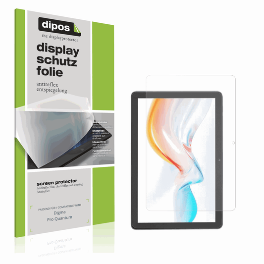 Matte Displayschutzfolie von dipos passend für Digma Pro Quantum, präziser Zuschnitt und blasenfrei montiert