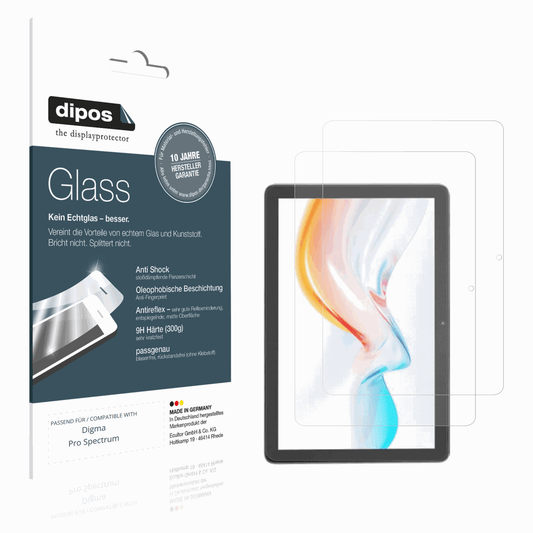 Matte Displayschutzfolie von dipos passend für Digma Pro Spectrum, 9H kratzfest und blasenfrei montiert
