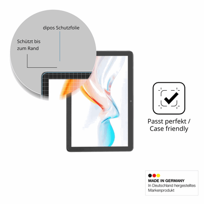 Schutzglasfolie mit optimaler Passform, zur Verwendung mit Hüllen geeignet
