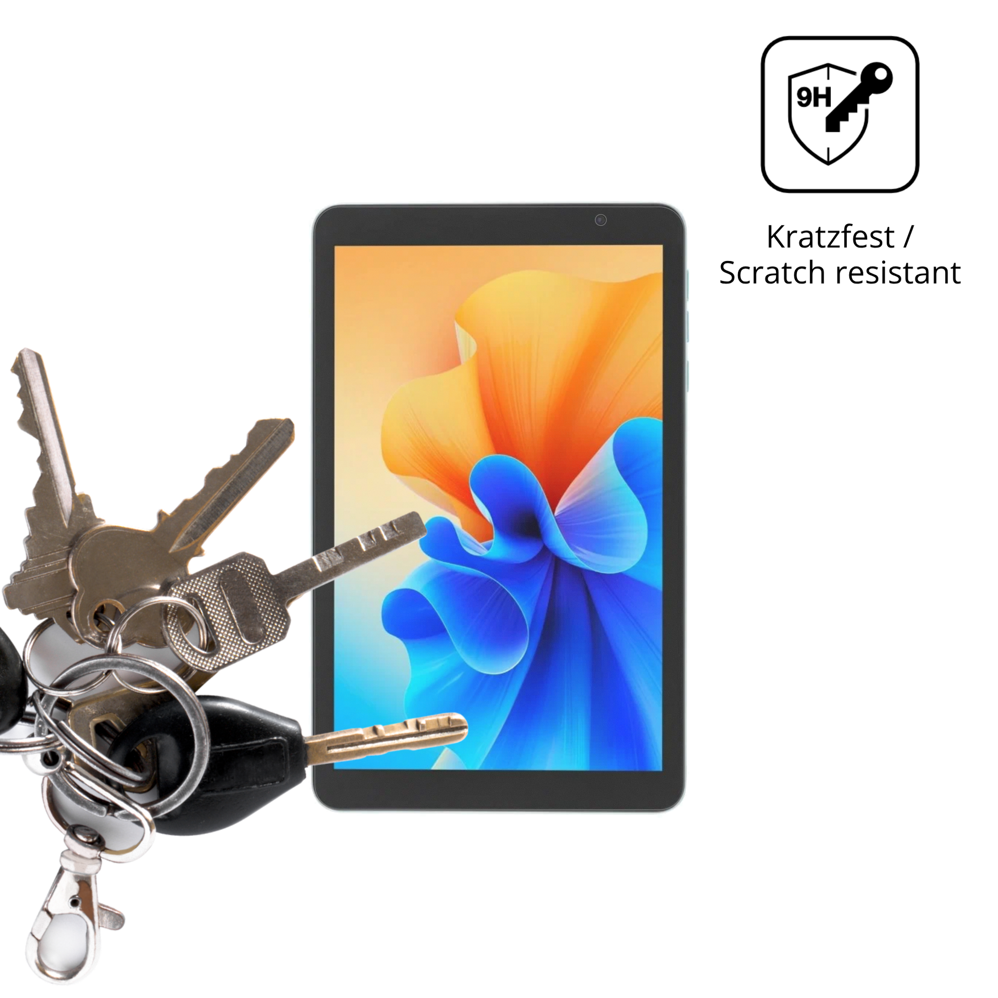 dipos Displayschutz für Digma Q8, mattierte Oberfläche, robuste Festigkeit und perfekte Passform