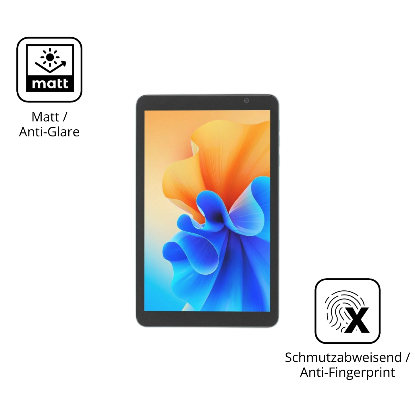 9H Hartbeschichtete, flexible Folie passend zugeschnitten für Digma Q8