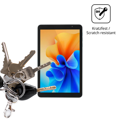 dipos Displayschutz für Digma Q8, transparente Oberfläche, perfekte Passform auch für die Rundungen