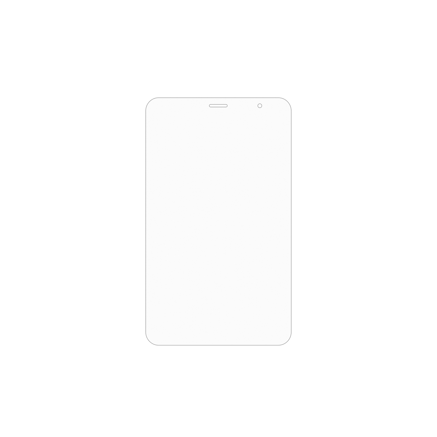 dipos Displayschutz für Digma R8, mattierte Oberfläche, geringe Dicke und perfekte Passform