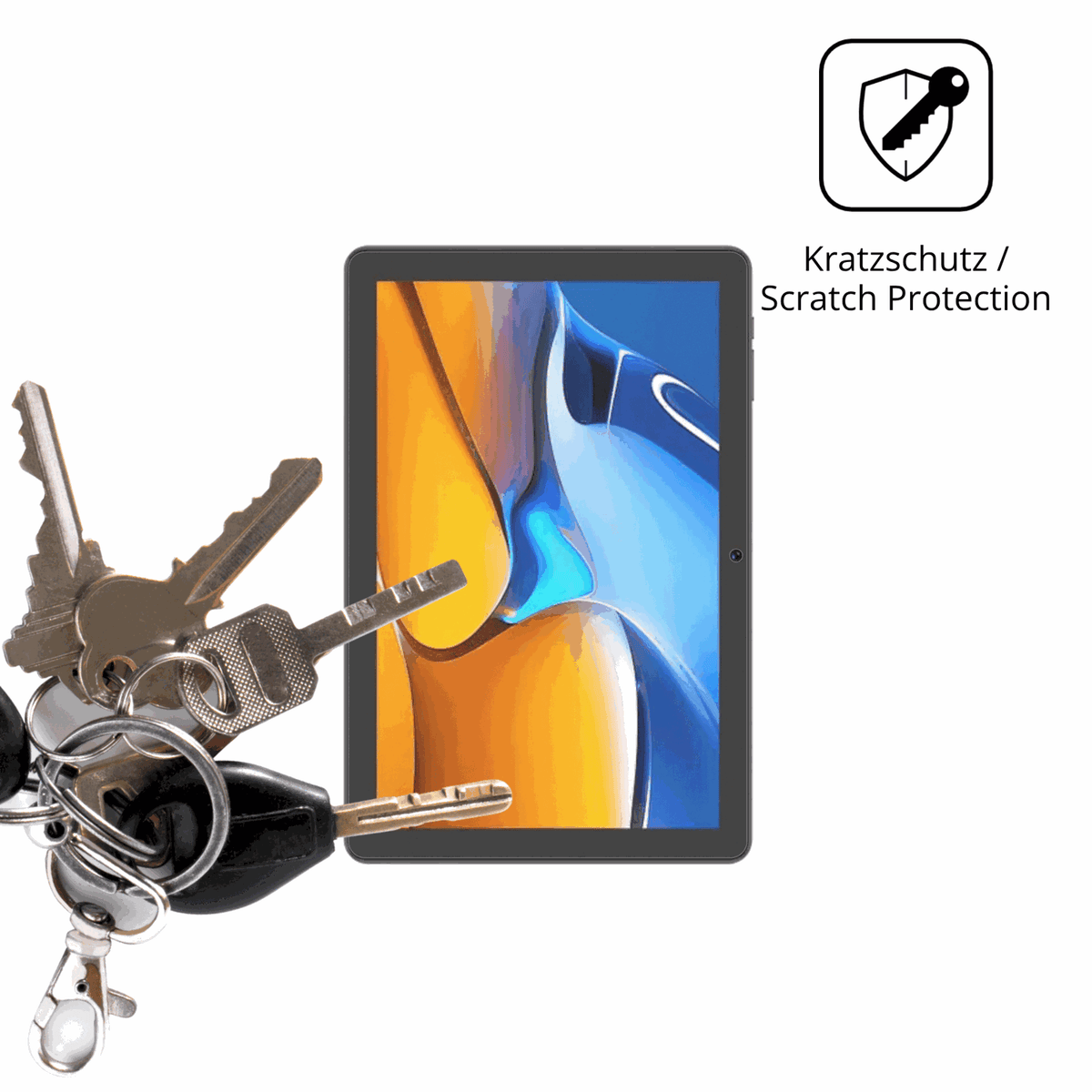 Schutz gegen Kratzer auf dem Digma Z10 Glas durch Schlüssel oder Ähnliches