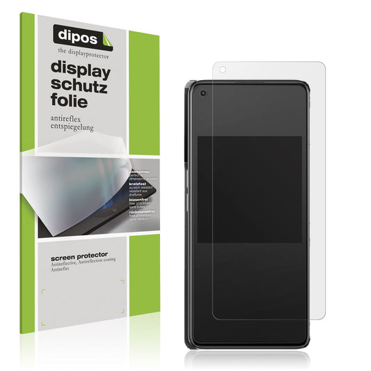 Matte Displayschutzfolie von dipos passend für Oppo K10 Pro, präziser Zuschnitt und blasenfrei montiert