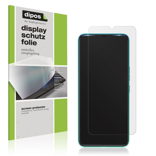 Matte Displayschutzfolie von dipos passend für Tecno Spark 7T, präziser Zuschnitt und blasenfrei montiert