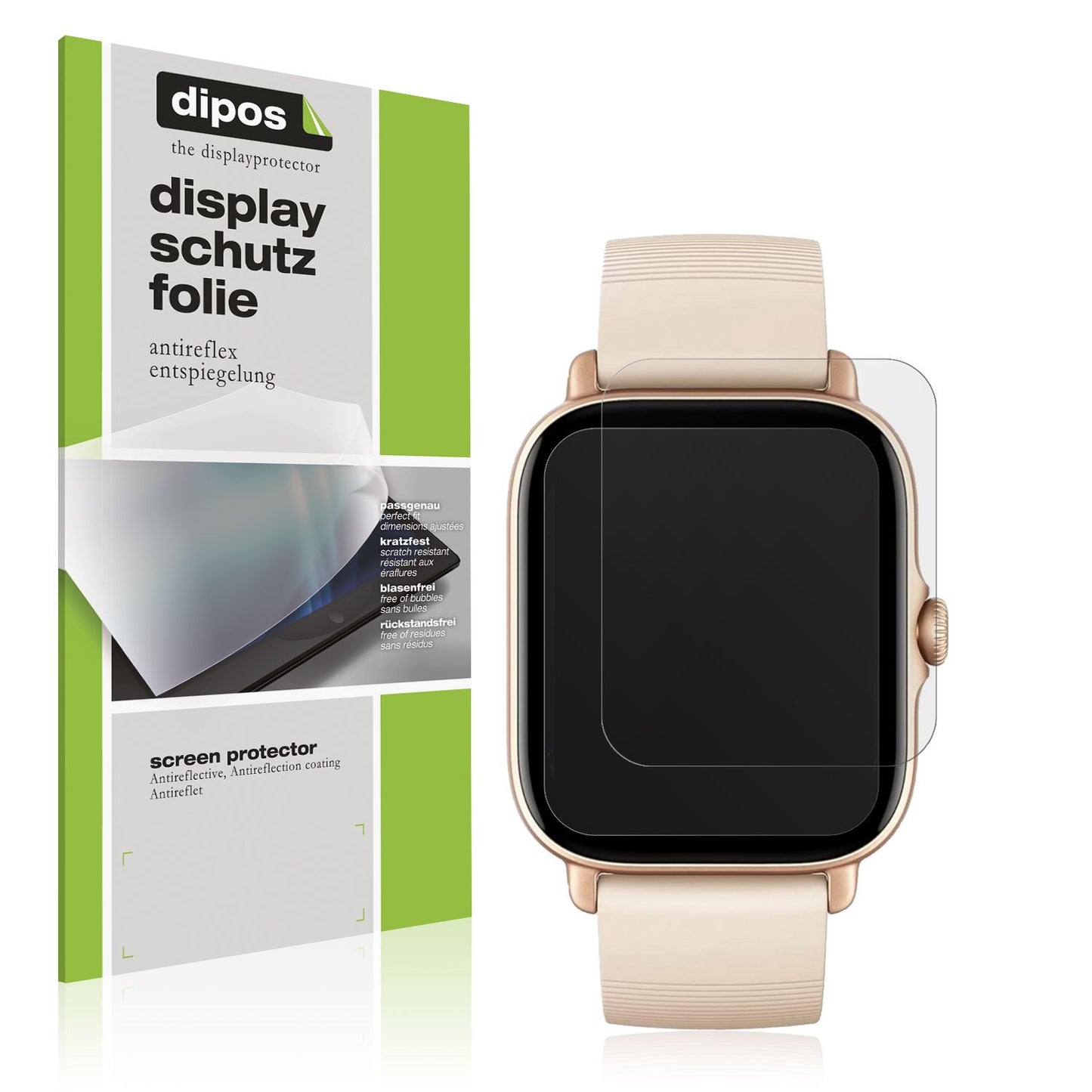 2x Screen Protector for Amazfit GTS 3 Protection Anti Glare dipos