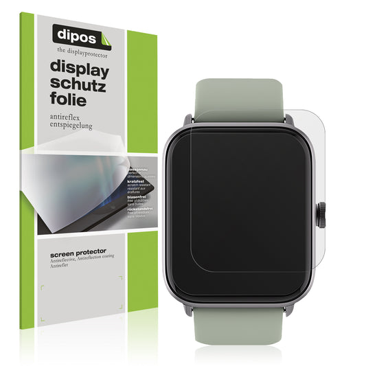 Matte Displayschutzfolie von dipos passend für Noise ColorFit Pro 3 Alpha, präziser Zuschnitt und blasenfrei montiert