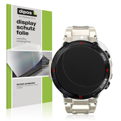 6x Schutzfolie matt für Nasa BNA30119-003 (45.5 mm) Display-Schutzfolie