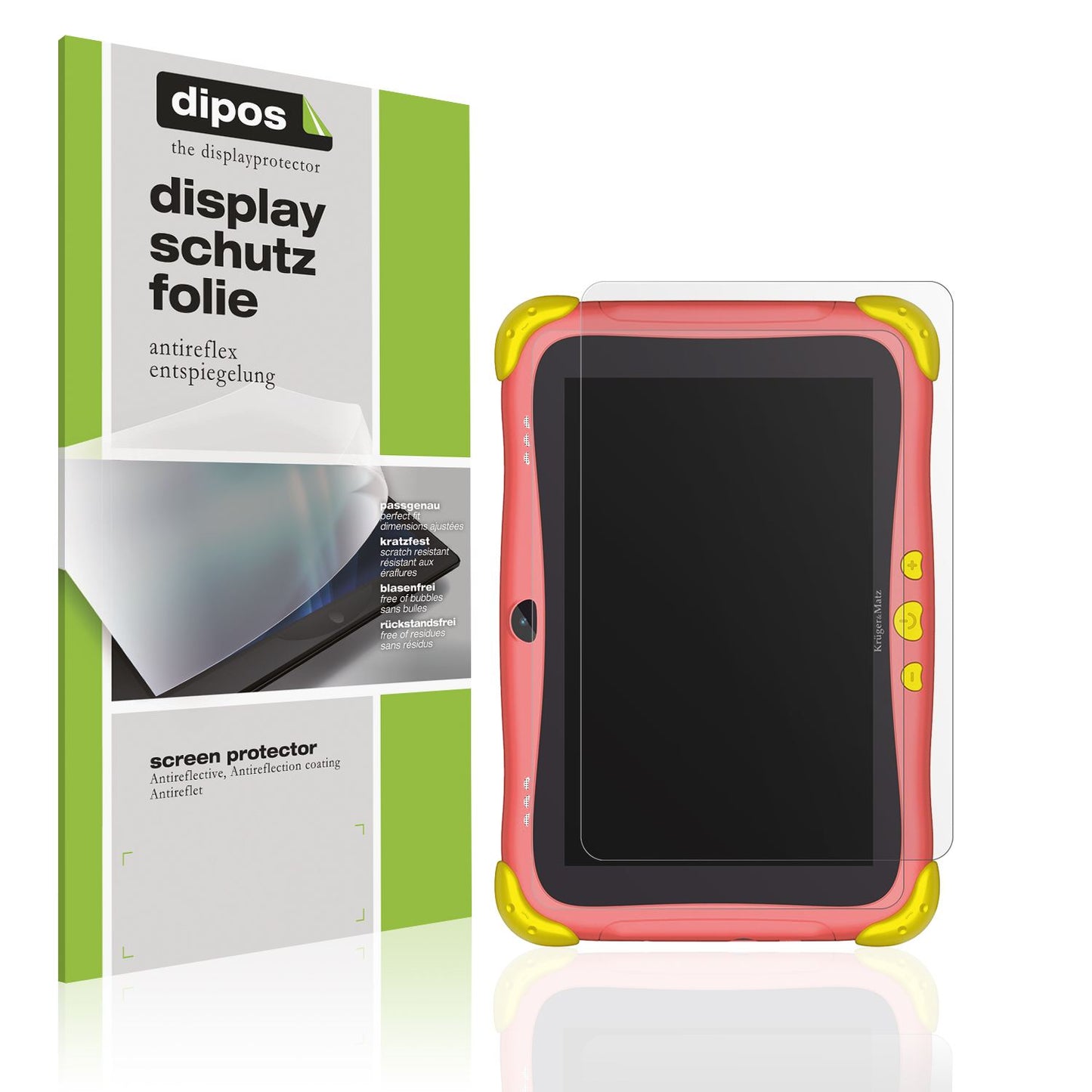 2x Screen Protector for Kruger Matz Fun 808 Protection Anti Glare dipos