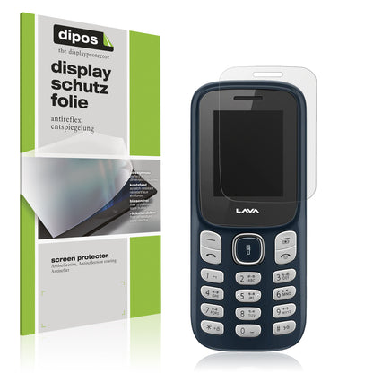 Matte Displayschutzfolie von dipos passend für Lava A3 Vibe, präziser Zuschnitt und blasenfrei montiert