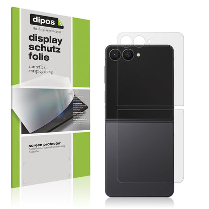 4x Schutzfolie matt für Samsung Galaxy Z Flip7 Aussenseite Display-Schutzfolie
