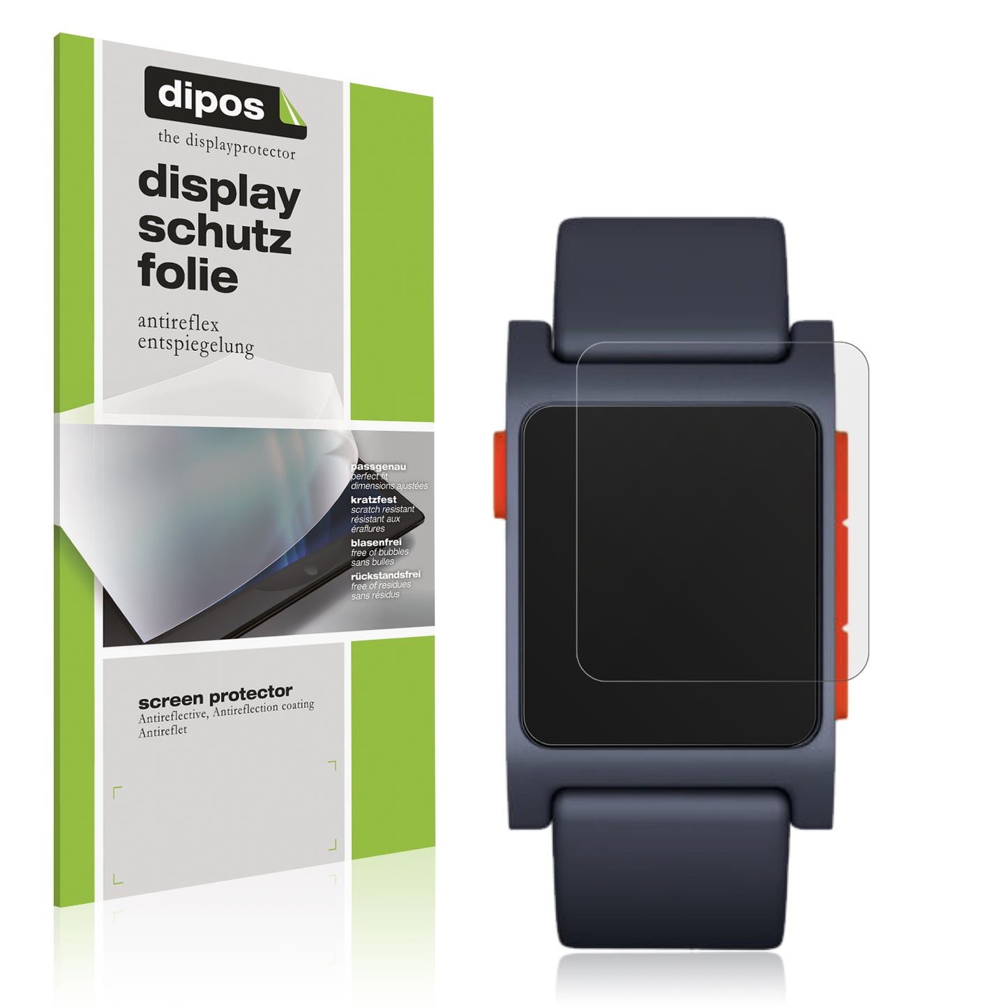 6x Schutzfolie matt für Pebble 2 Display-Schutzfolie