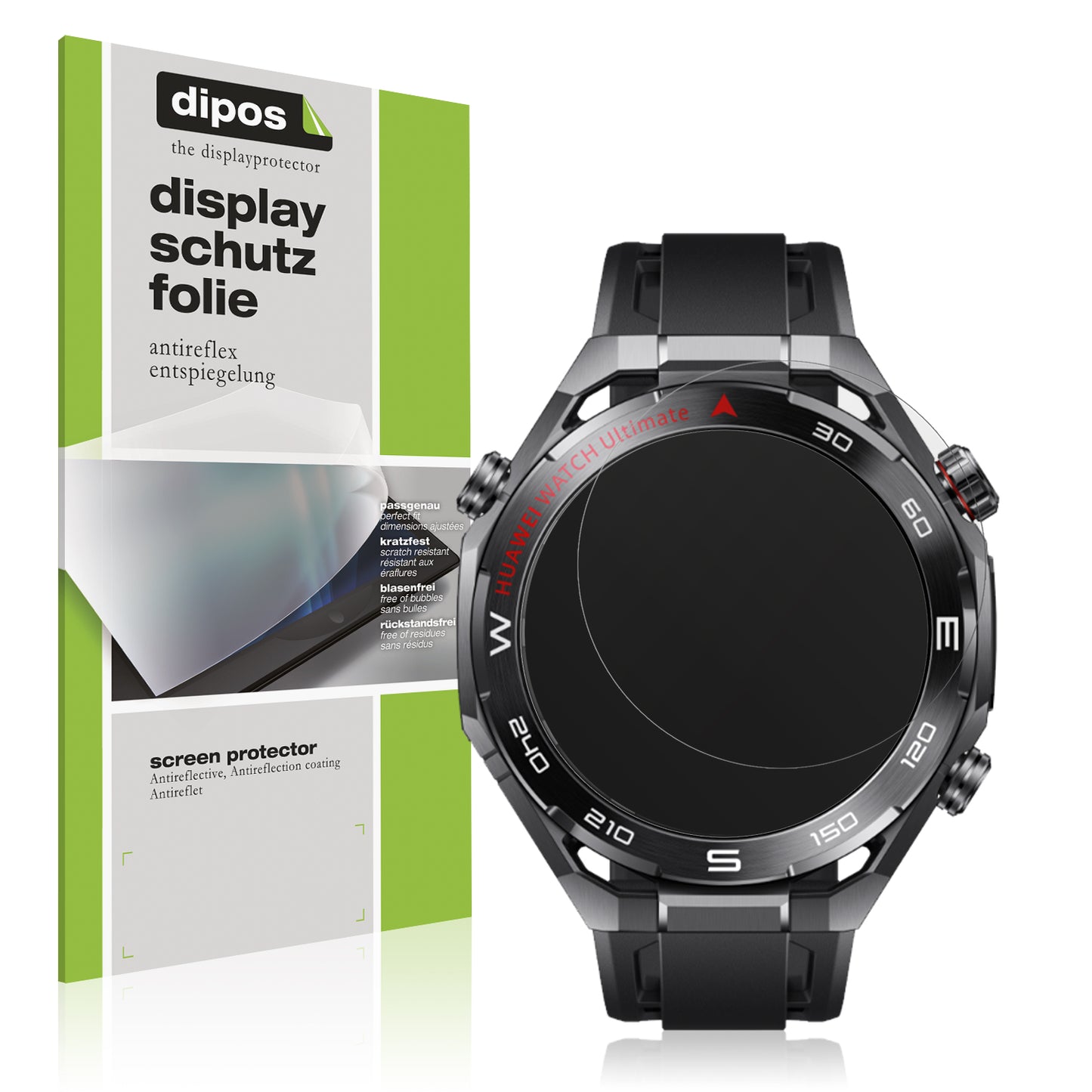 6x Schutzfolie matt für Huawei Watch Ultimate 2 Black Display-Schutzfolie