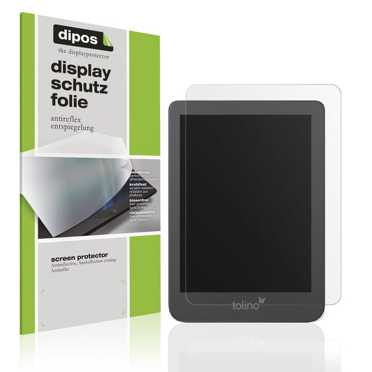 2x Screen Protector for Tolino Shine 4 / 5 Protection Anti Glare dipos