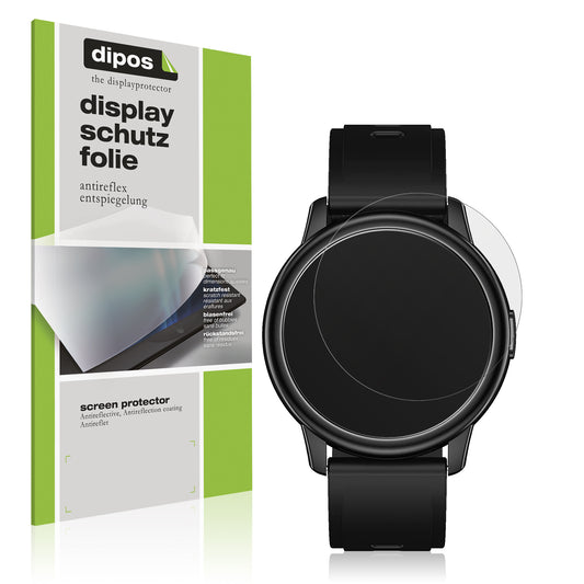 Matte Displayschutzfolie von dipos passend für Cillso 1,3 Zoll Smartwatch, präziser Zuschnitt und blasenfrei montiert