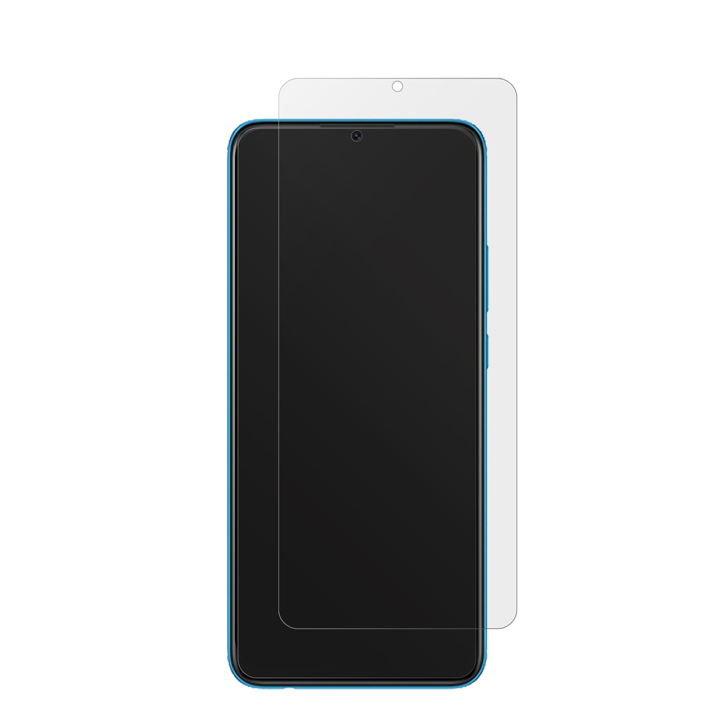 OppoA16e mit aufgebrachter dipos Displayschutzfolie, die lästige Fingerabdrücke minimiert