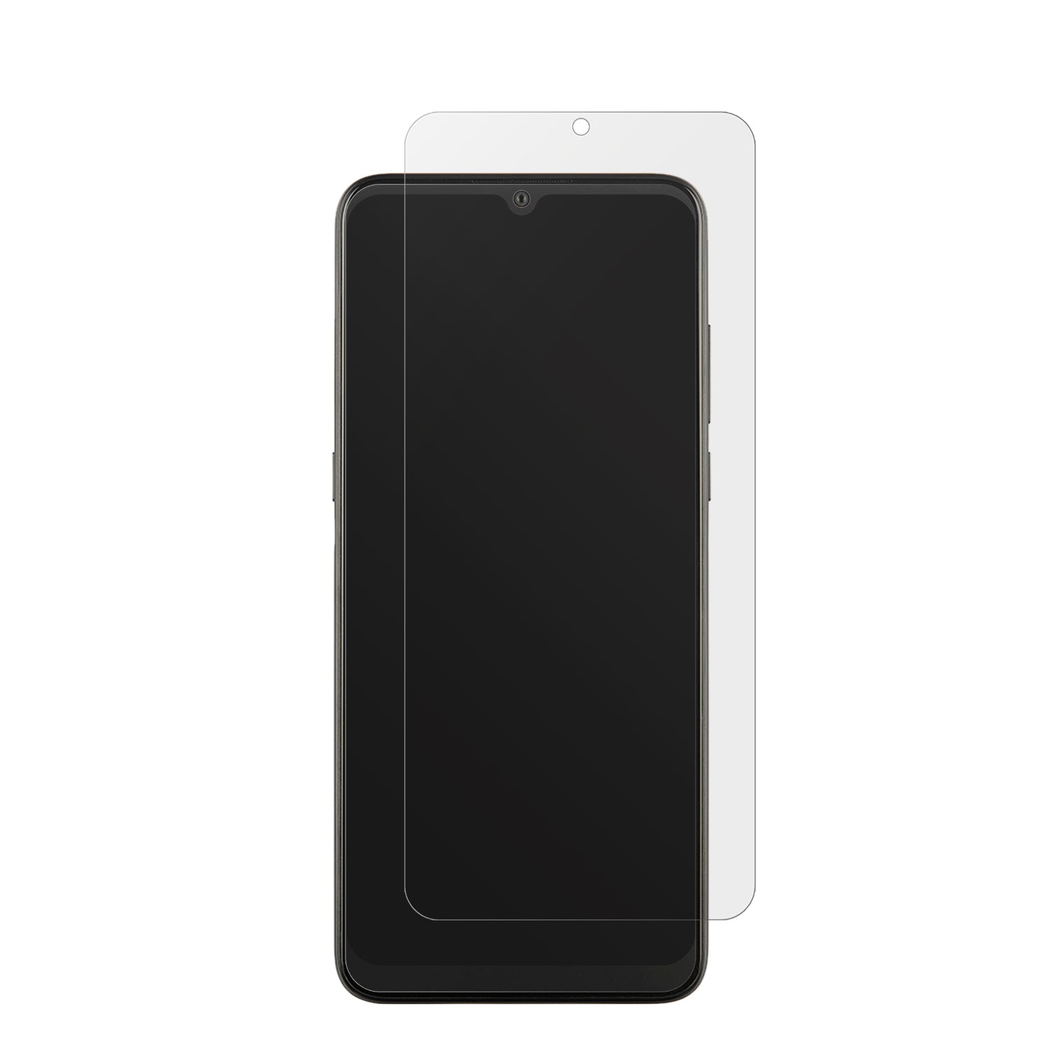 Alcatel3L (2021) mit aufgebrachter dipos Displayschutzfolie, die lästige Fingerabdrücke minimiert