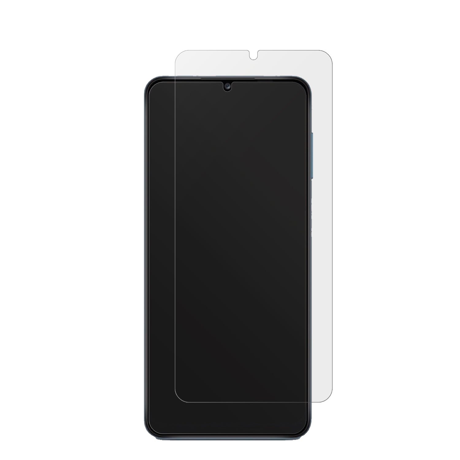 SamsungGalaxy A13 4G mit aufgebrachter dipos Displayschutzfolie, die lästige Fingerabdrücke minimiert