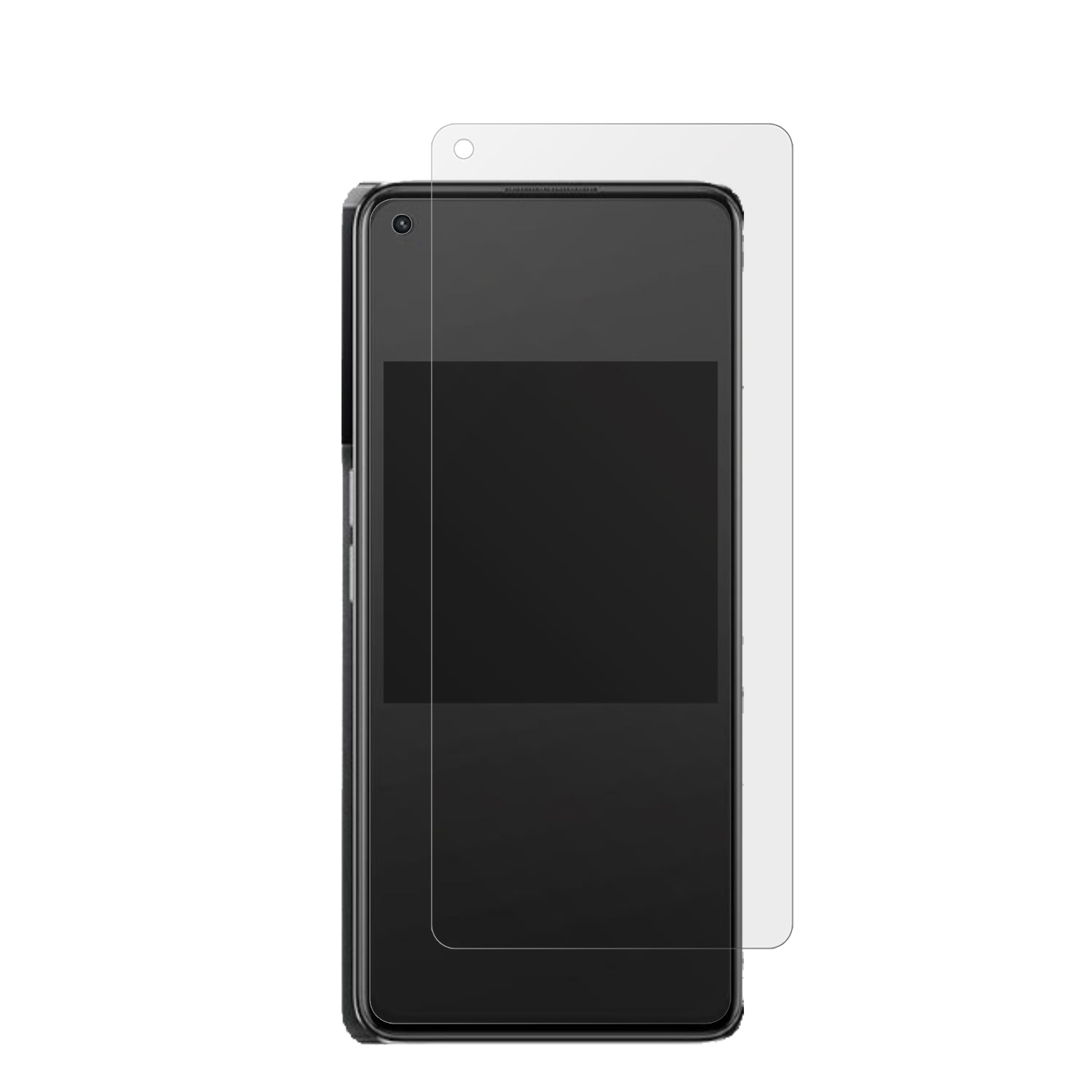 OppoK10 Pro mit aufgebrachter dipos Displayschutzfolie, die lästige Fingerabdrücke minimiert