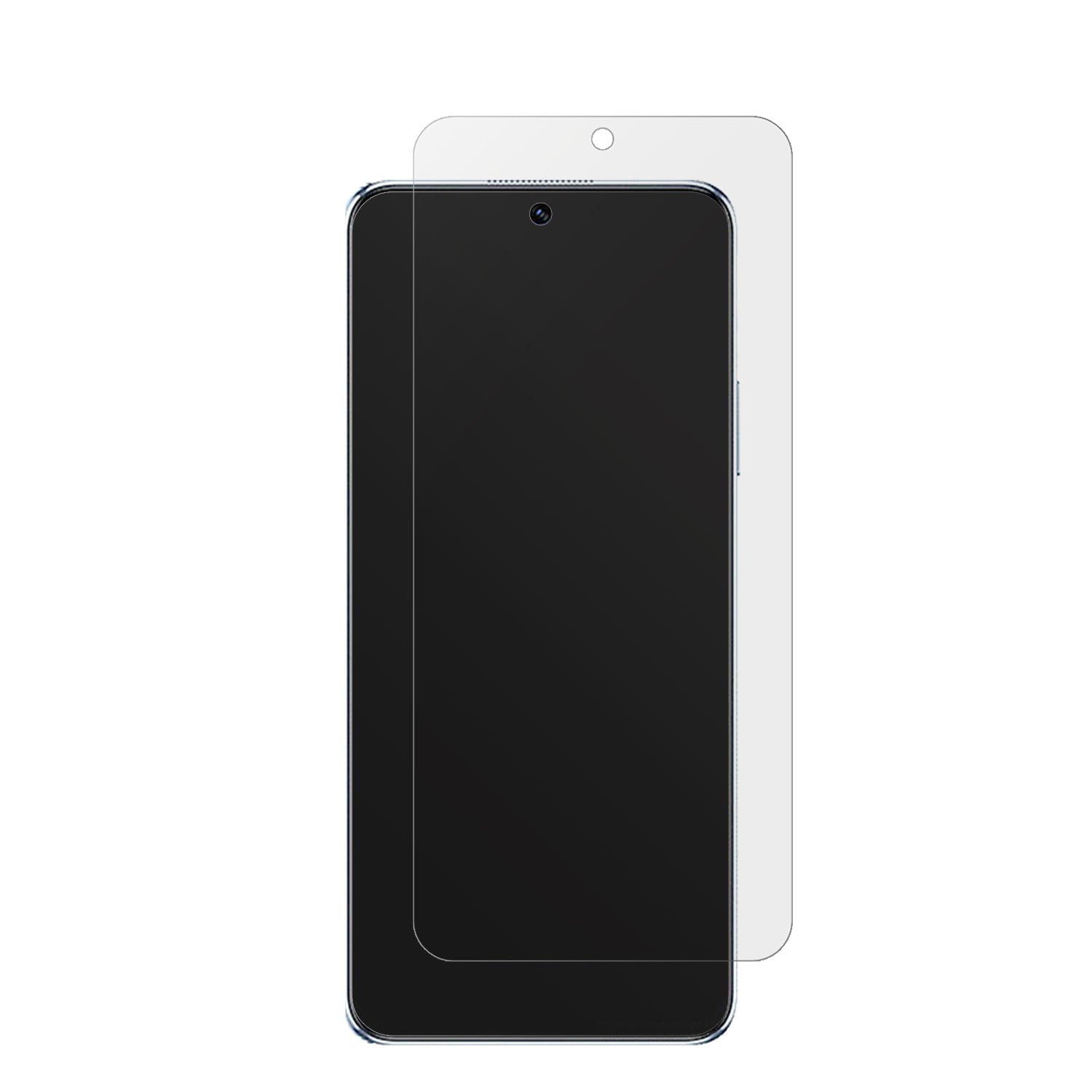 HuaweiNova Y90 mit aufgebrachter dipos Displayschutzfolie, die lästige Fingerabdrücke minimiert
