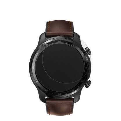 TicwatchPro 3 Ultra mit aufgebrachter dipos Displayschutzfolie, die lästige Fingerabdrücke minimiert