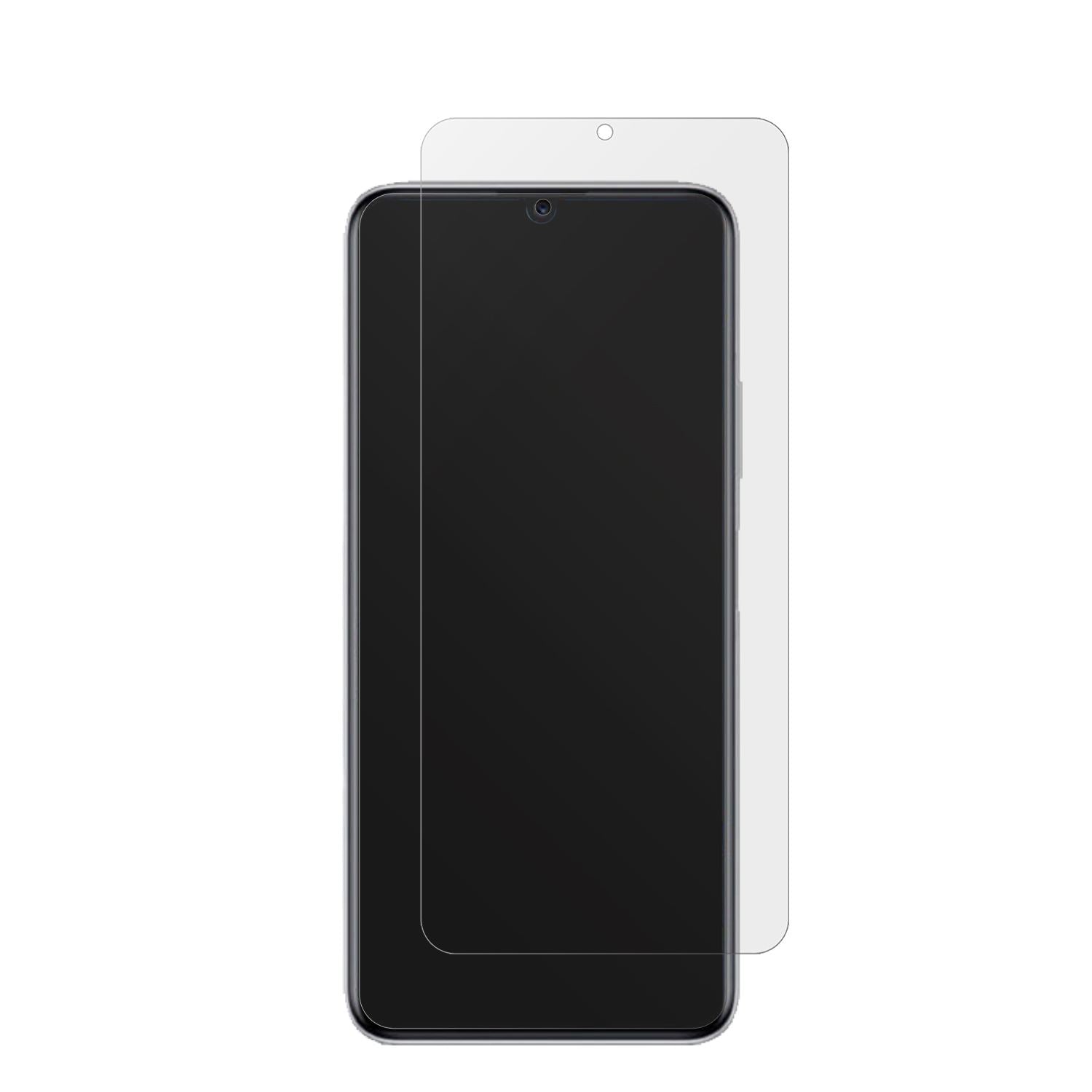HUAWEIEnjoy 50 mit aufgebrachter dipos Displayschutzfolie, die lästige Fingerabdrücke minimiert