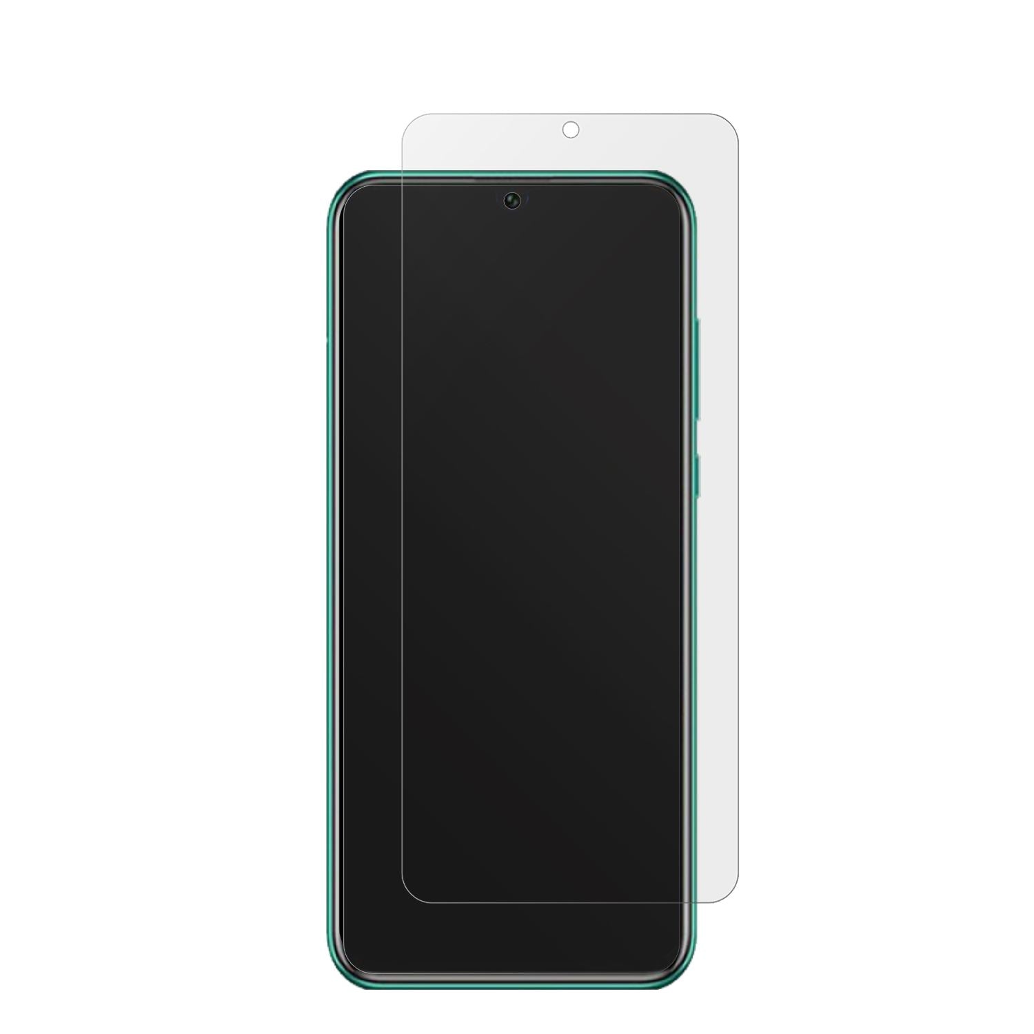 HuaweiEnjoy 50 Pro mit aufgebrachter dipos Displayschutzfolie, die lästige Fingerabdrücke minimiert