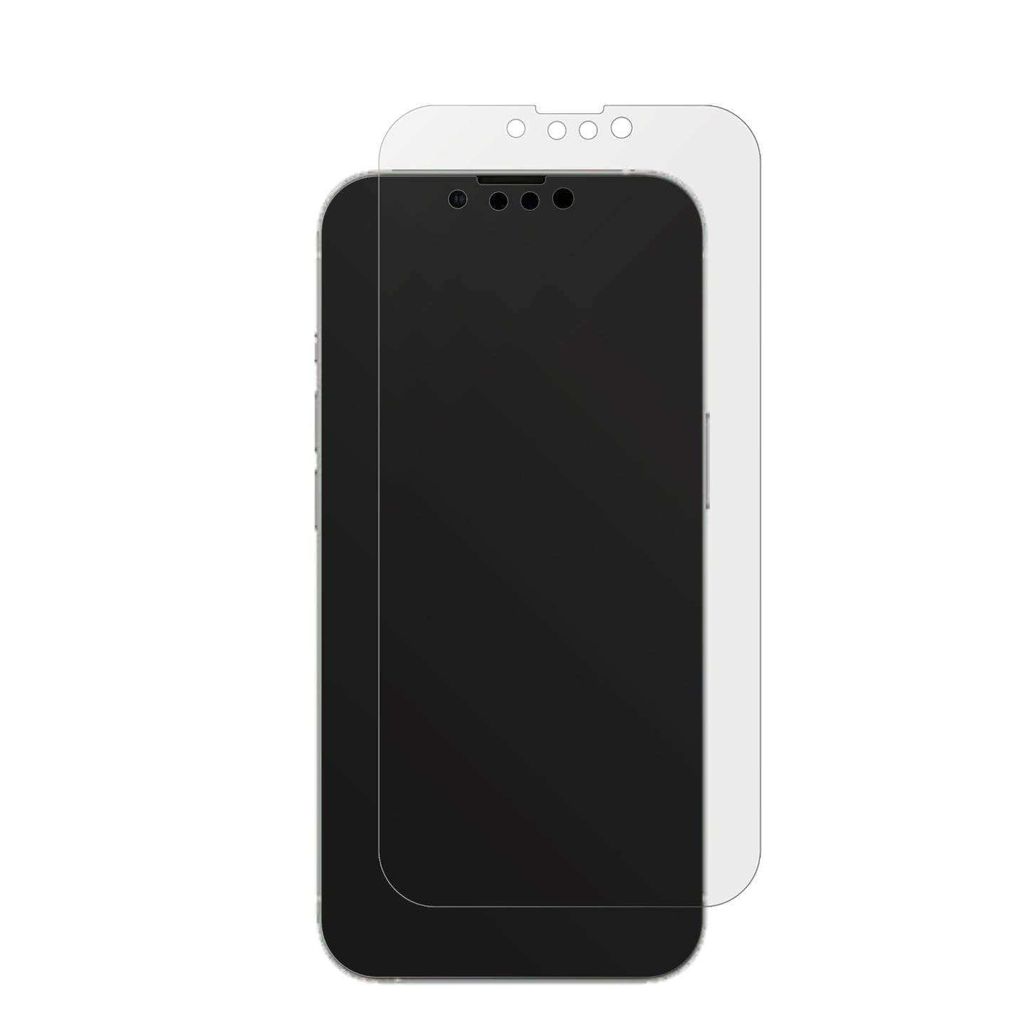 AppleiPhone 14 mit aufgebrachter dipos Displayschutzfolie, die lästige Fingerabdrücke minimiert