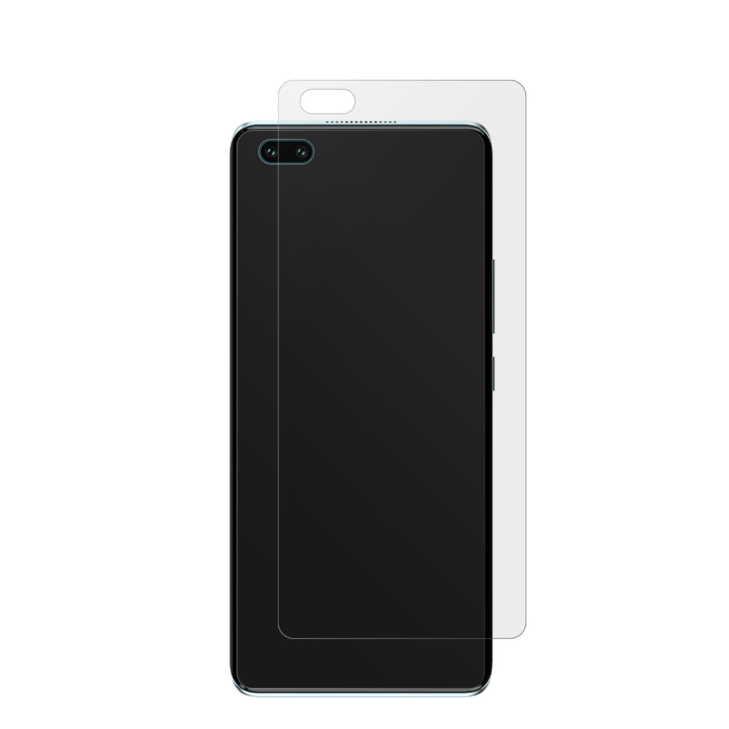 HisenseInfinity H60 5G mit aufgebrachter dipos Displayschutzfolie, die lästige Fingerabdrücke minimiert