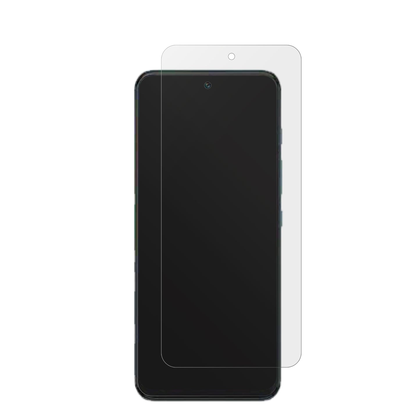 MotorolaMoto G81 5G mit aufgebrachter dipos Displayschutzfolie, die lästige Fingerabdrücke minimiert