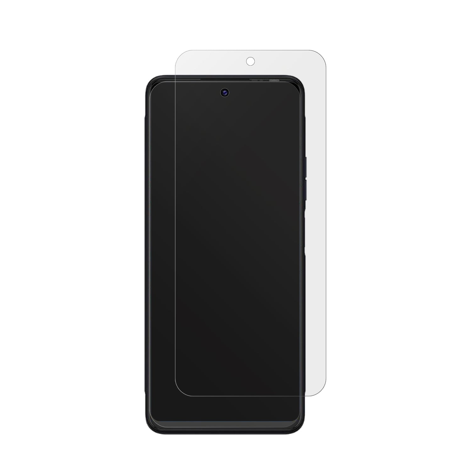 TecnoPova 3 mit aufgebrachter dipos Displayschutzfolie, die lästige Fingerabdrücke minimiert