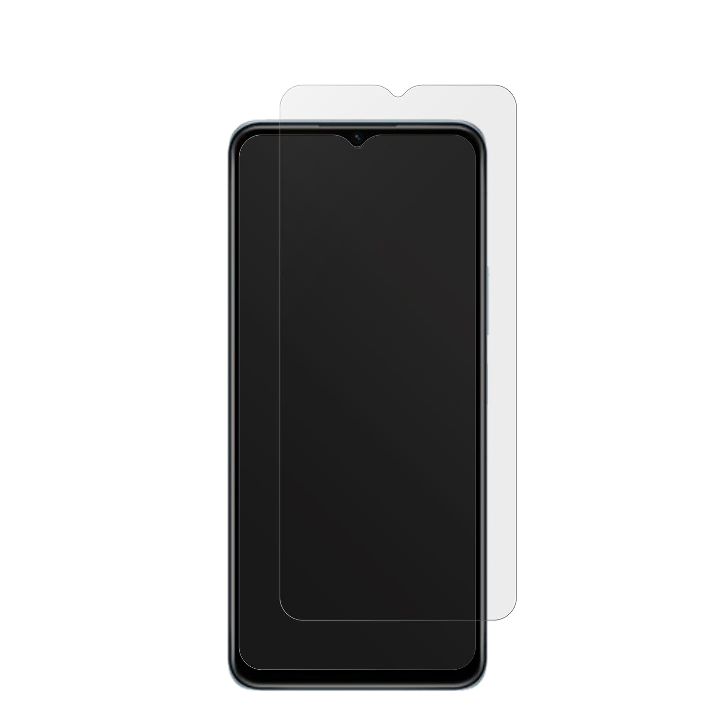 VivoY55s 5G mit aufgebrachter dipos Displayschutzfolie, die lästige Fingerabdrücke minimiert