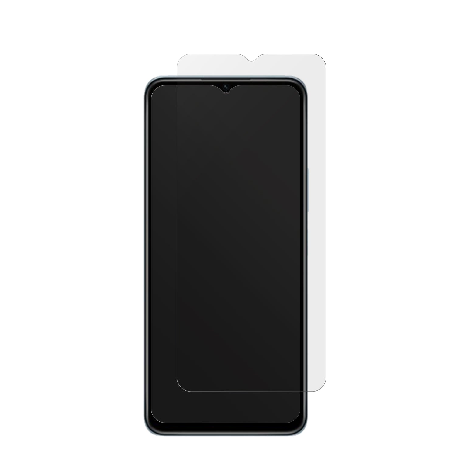 VivoY55s 5G mit aufgebrachter dipos Displayschutzfolie, die lästige Fingerabdrücke minimiert