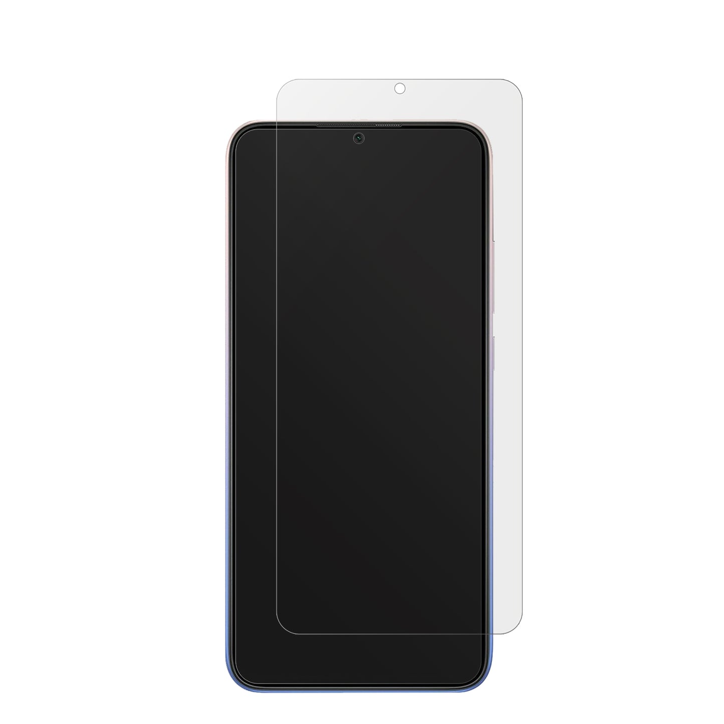 XiaomiRedmi 9 Activ mit aufgebrachter dipos Displayschutzfolie, die lästige Fingerabdrücke minimiert
