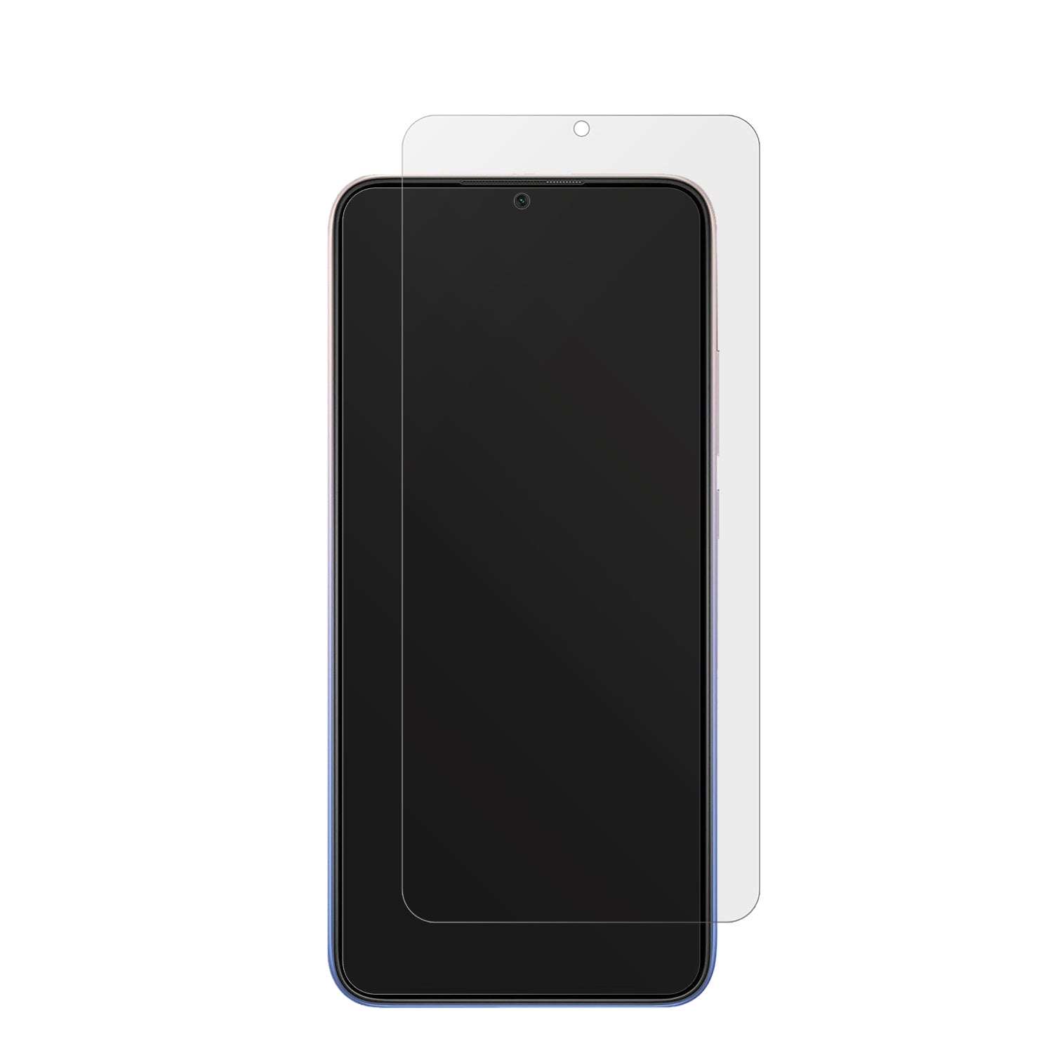 XiaomiRedmi 9 Activ mit aufgebrachter dipos Displayschutzfolie, die lästige Fingerabdrücke minimiert