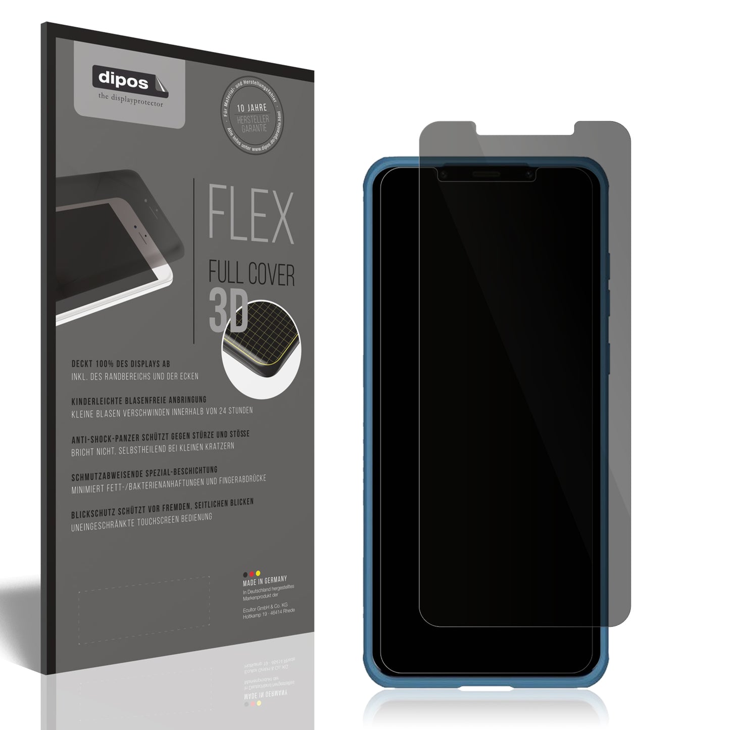 Full Cover Privacy Blickschutzfolie für Huawei Mate 50 Pro
