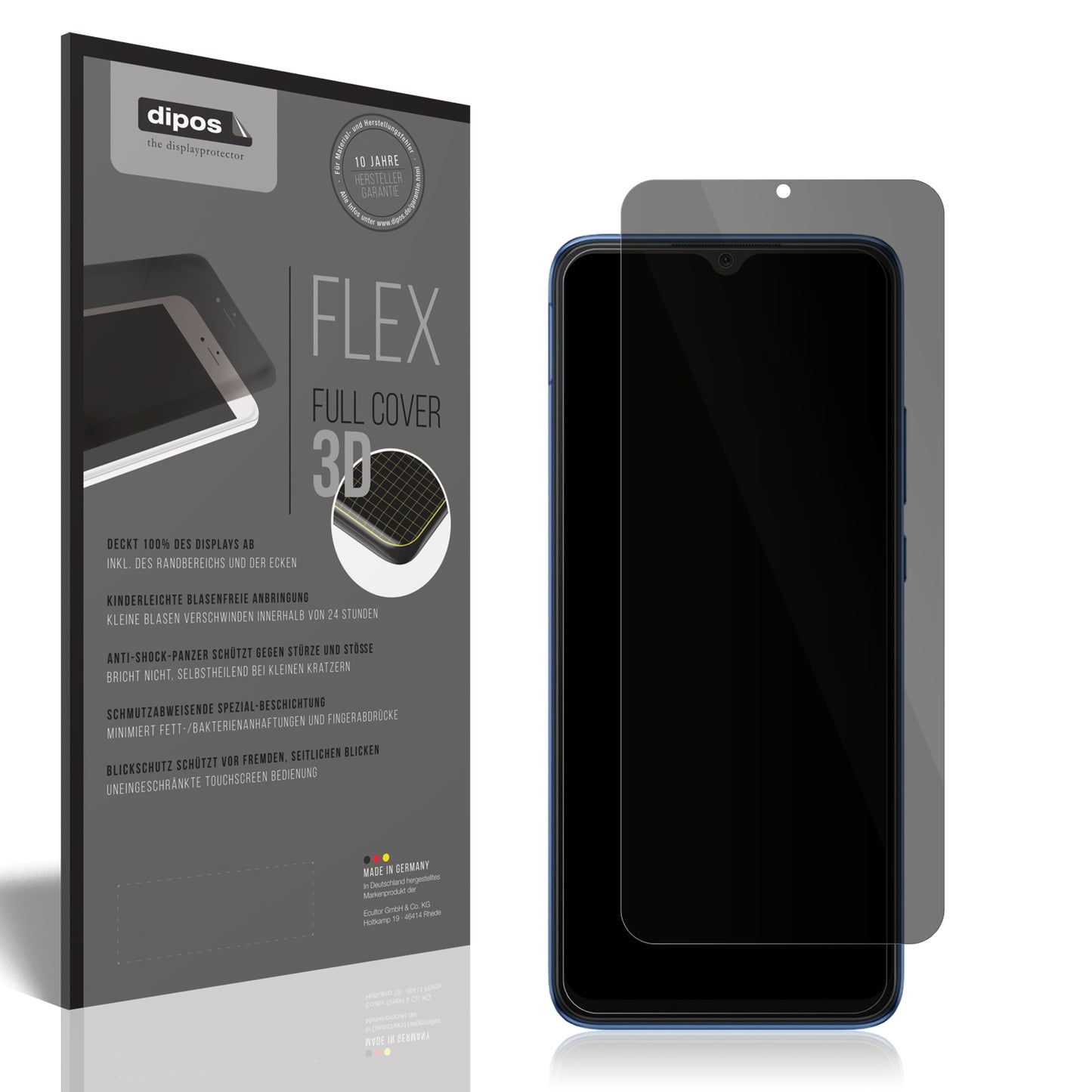 Full Cover Privacy Blickschutzfolie für Xiaomi Redmi 10C