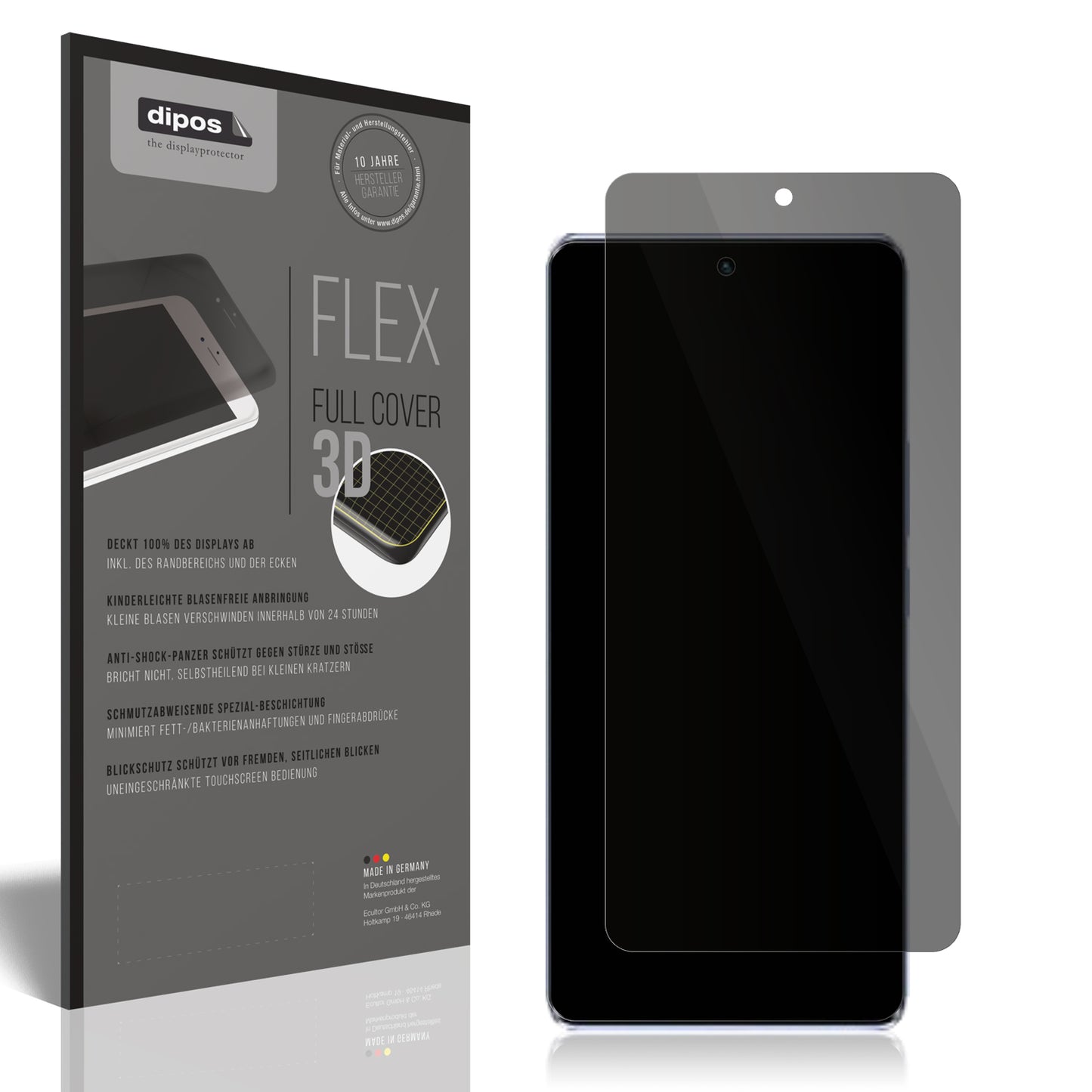 Full Cover Privacy Blickschutzfolie für Infinix Zero 30 4G