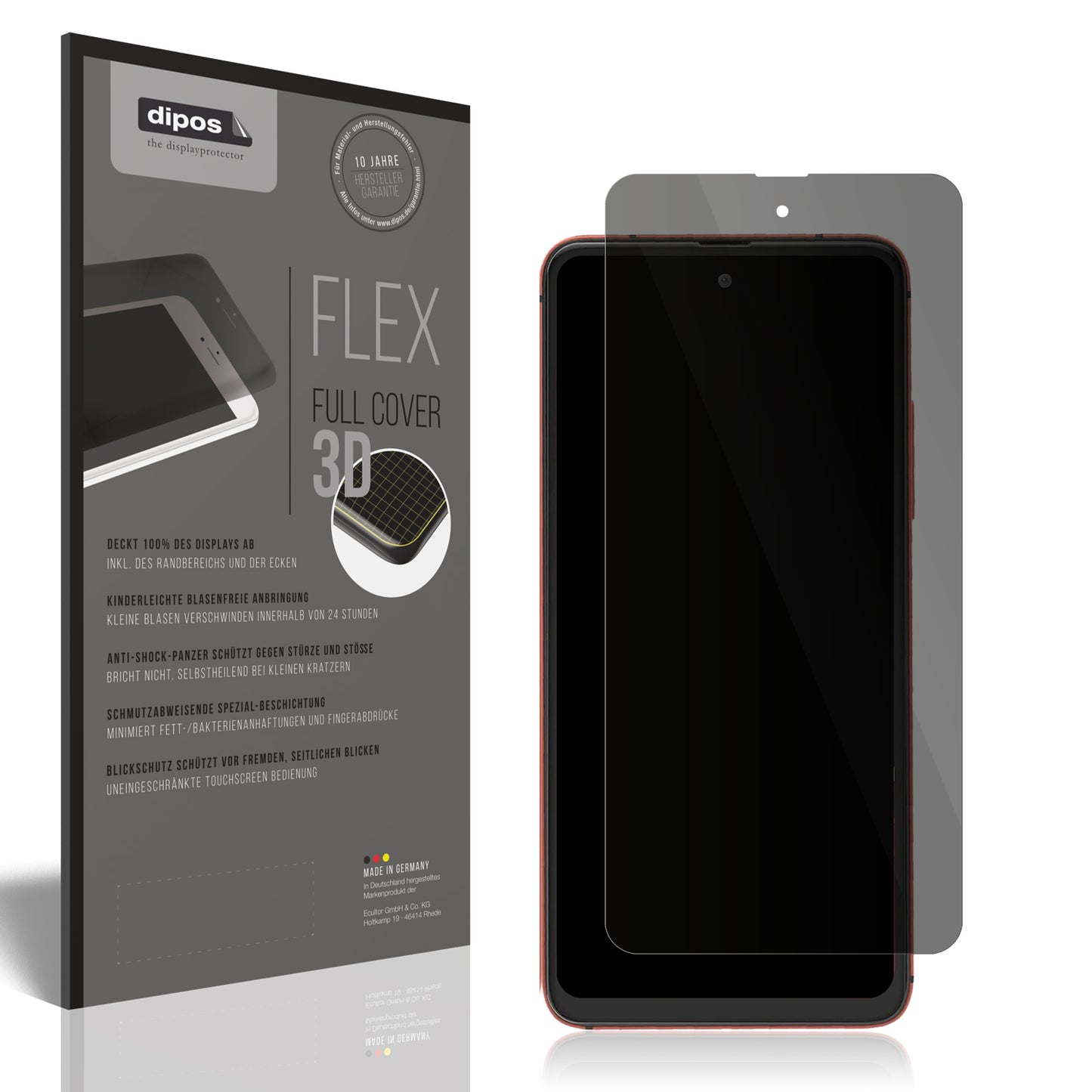 Full Cover Privacy Blickschutzfolie für Nuu Mobile N20