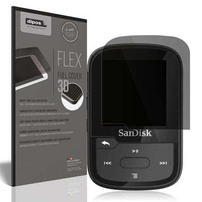 Full Cover Privacy Blickschutzfolie für SanDisk Clip Sport Plus