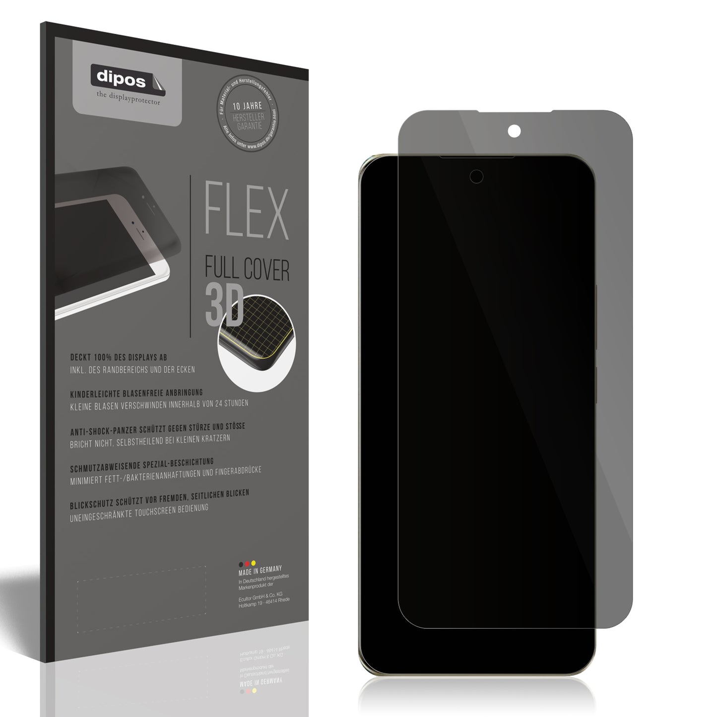 Full Cover Privacy Blickschutzfolie für Realme 13 Pro+