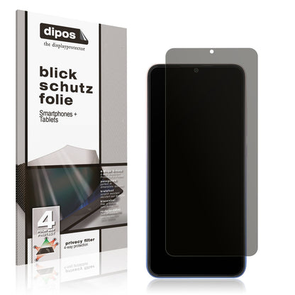 Blickschutzfolie von dipos passend für Xiaomi Redmi 9 Activ, präziser Zuschnitt und blasenfrei montiert