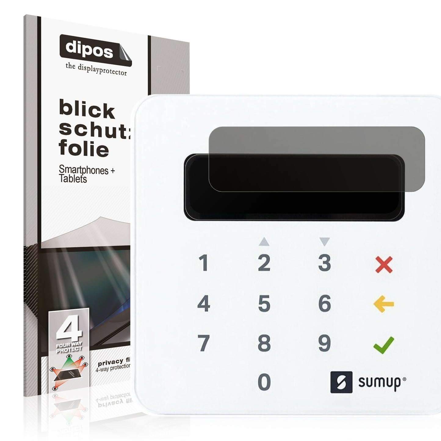 Blickschutzfolie für SumUp Air matt Schutzfolie Privacy